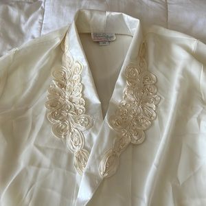 Negligee 2piece set spaghetti strap nightdress with ruffled sleeve robe